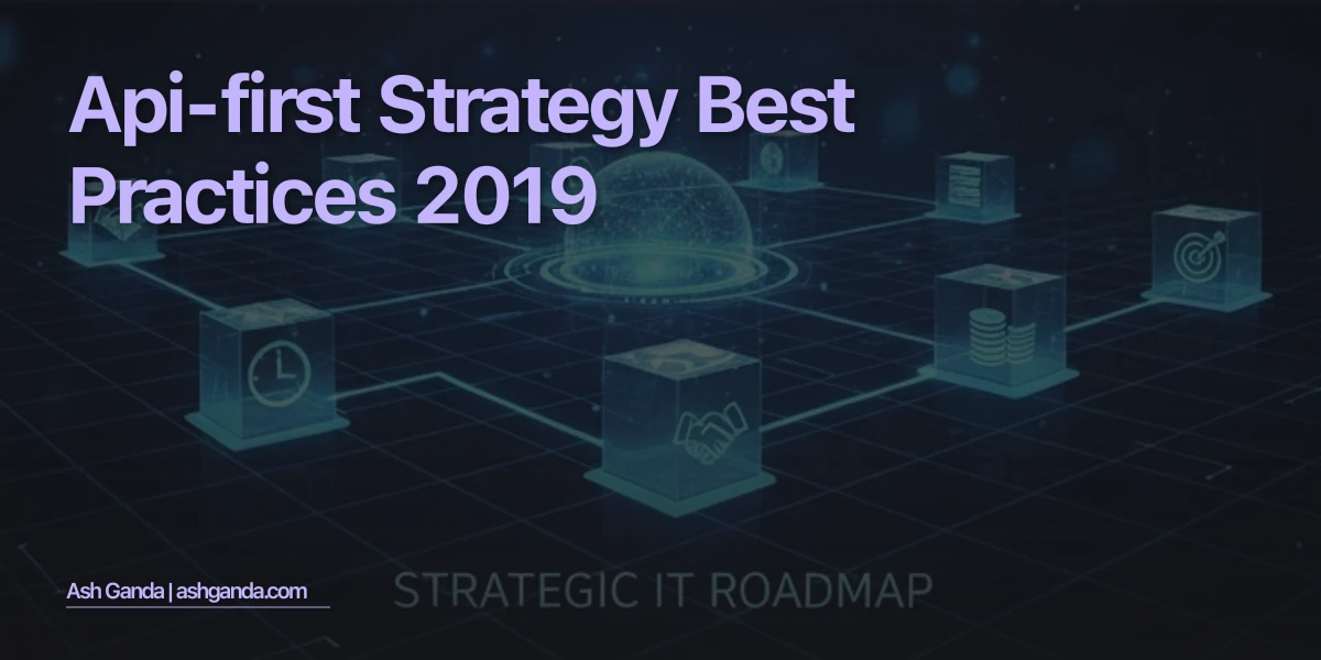 API-first strategy Best Practices 2019