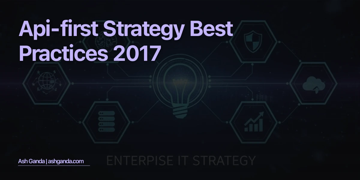 API-first strategy Best Practices 2017