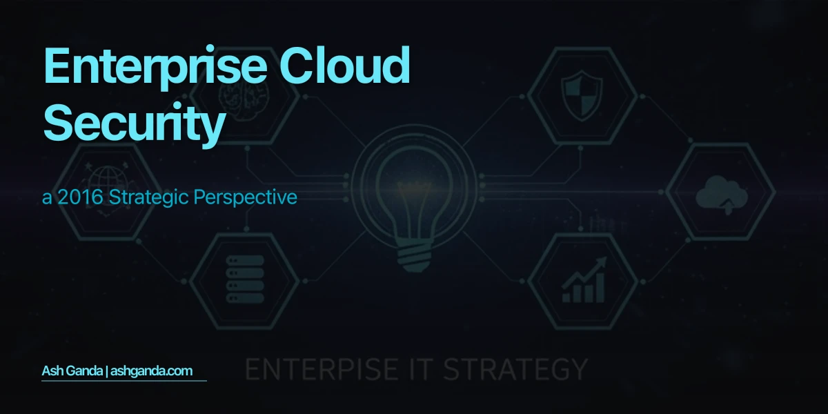 enterprise cloud security: A 2016 Strategic Perspective