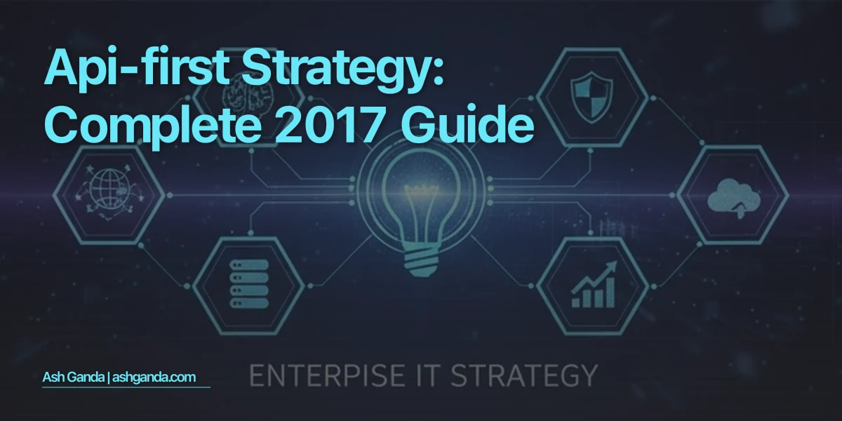 API-first strategy: Complete 2017 Guide