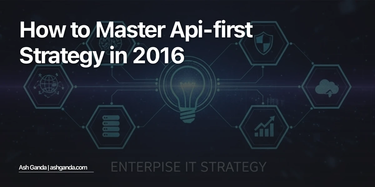 How to Master API-first strategy in 2016