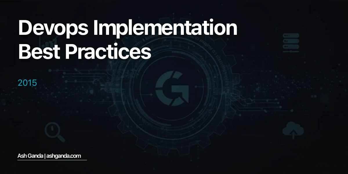 DevOps implementation Best Practices 2015