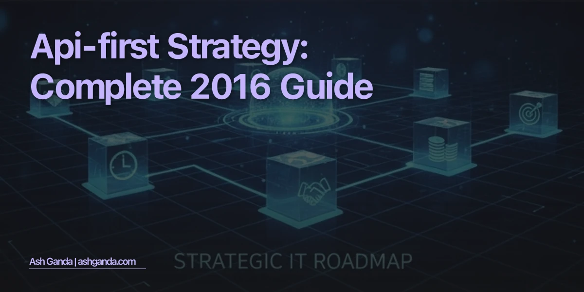 API-first strategy: Complete 2016 Guide