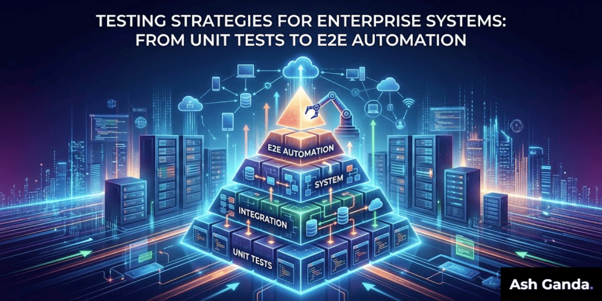 Testing Strategies for Enterprise Systems: From Unit Tests to E2E Automation