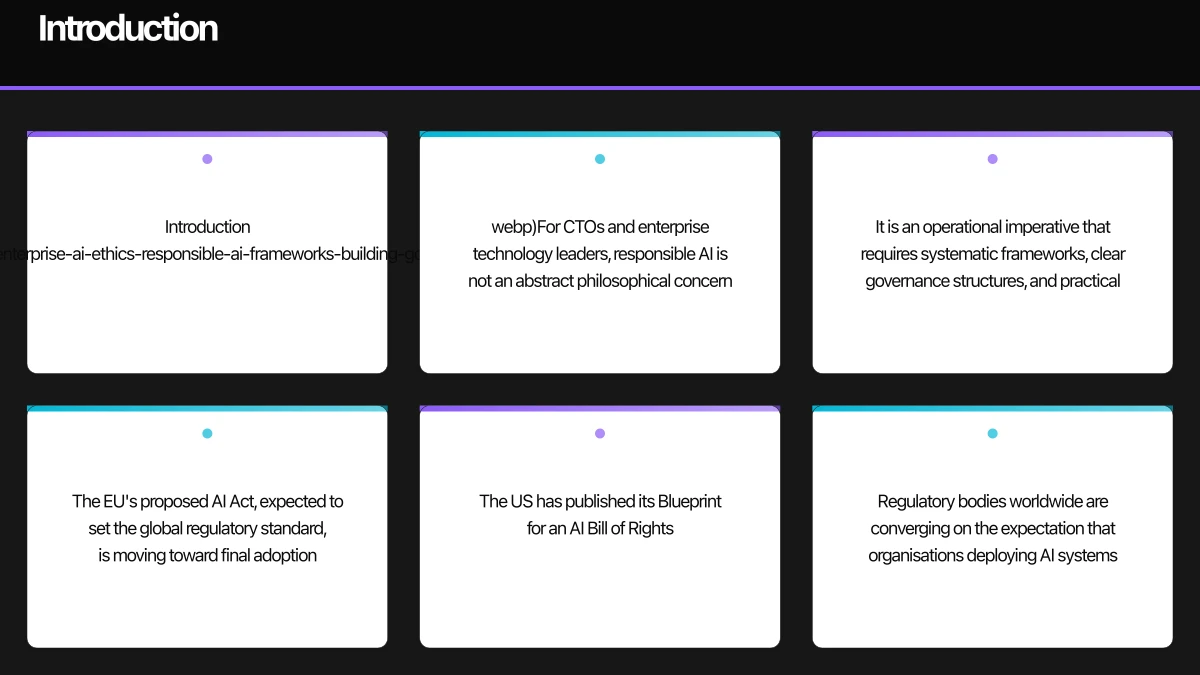 The Enterprise Responsible AI Framework Infographic