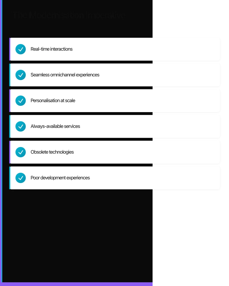 The Modernisation Imperative Infographic