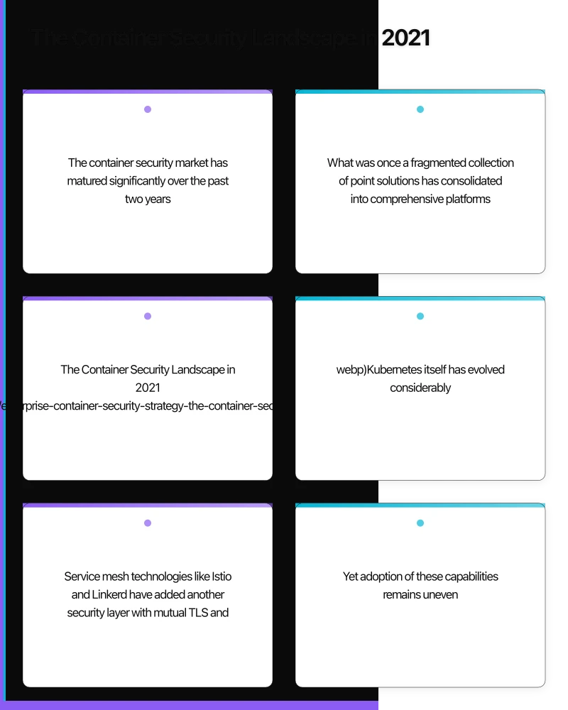 The Container Security Landscape in 2021 Infographic
