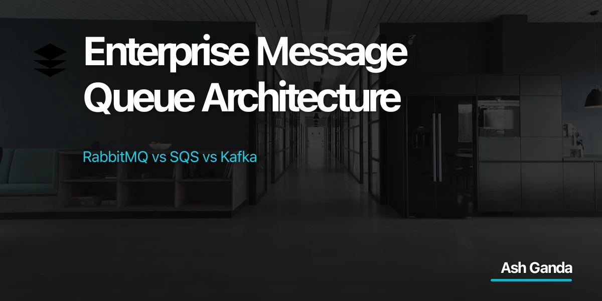 Enterprise Message Queue Architecture: RabbitMQ vs SQS vs Kafka