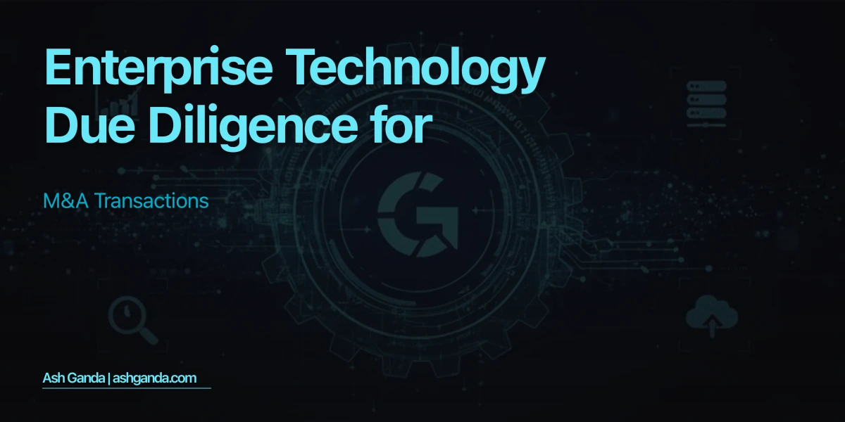 Enterprise Technology Due Diligence for M&A Transactions