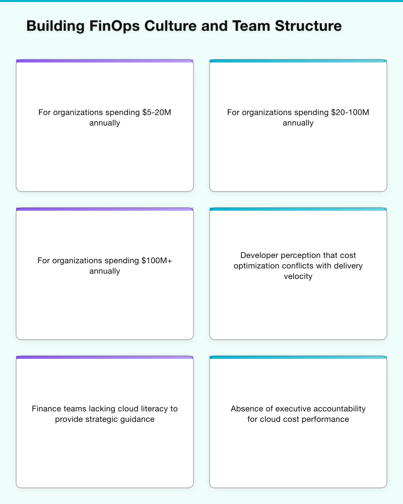 Building FinOps Culture and Team Structure Infographic