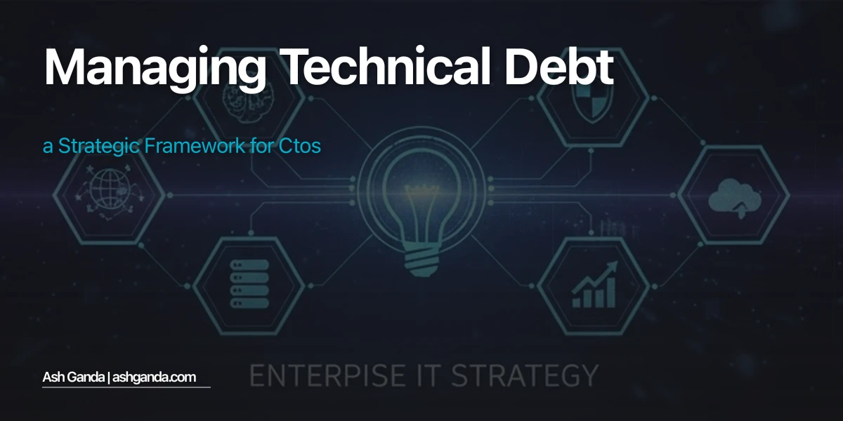 Managing Technical Debt: A Strategic Framework for CTOs