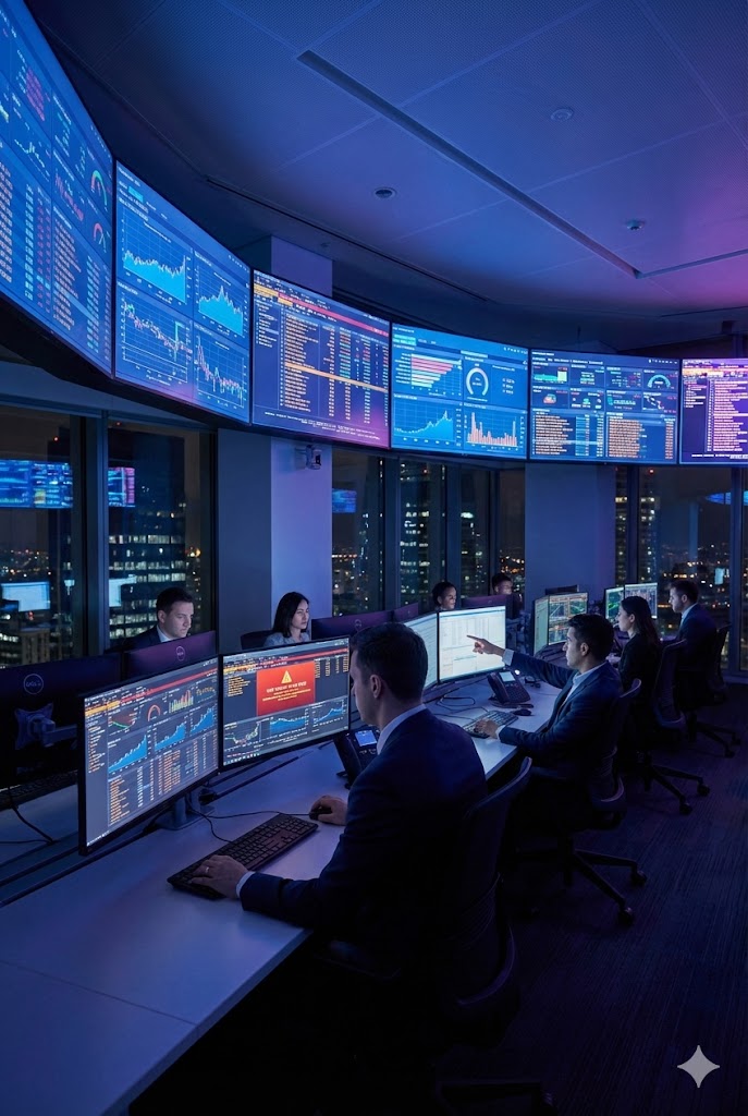 Comparison of traditional batch processing versus real-time analytics with AI integration