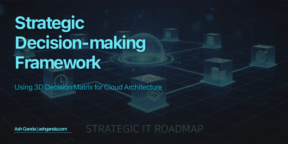 Strategic Decision-Making Framework: Using 3D Decision Matrix for Cloud Architecture