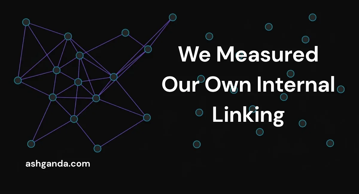 We Measured Our Own Internal Linking. The Engine We Had Could Not Fix It.