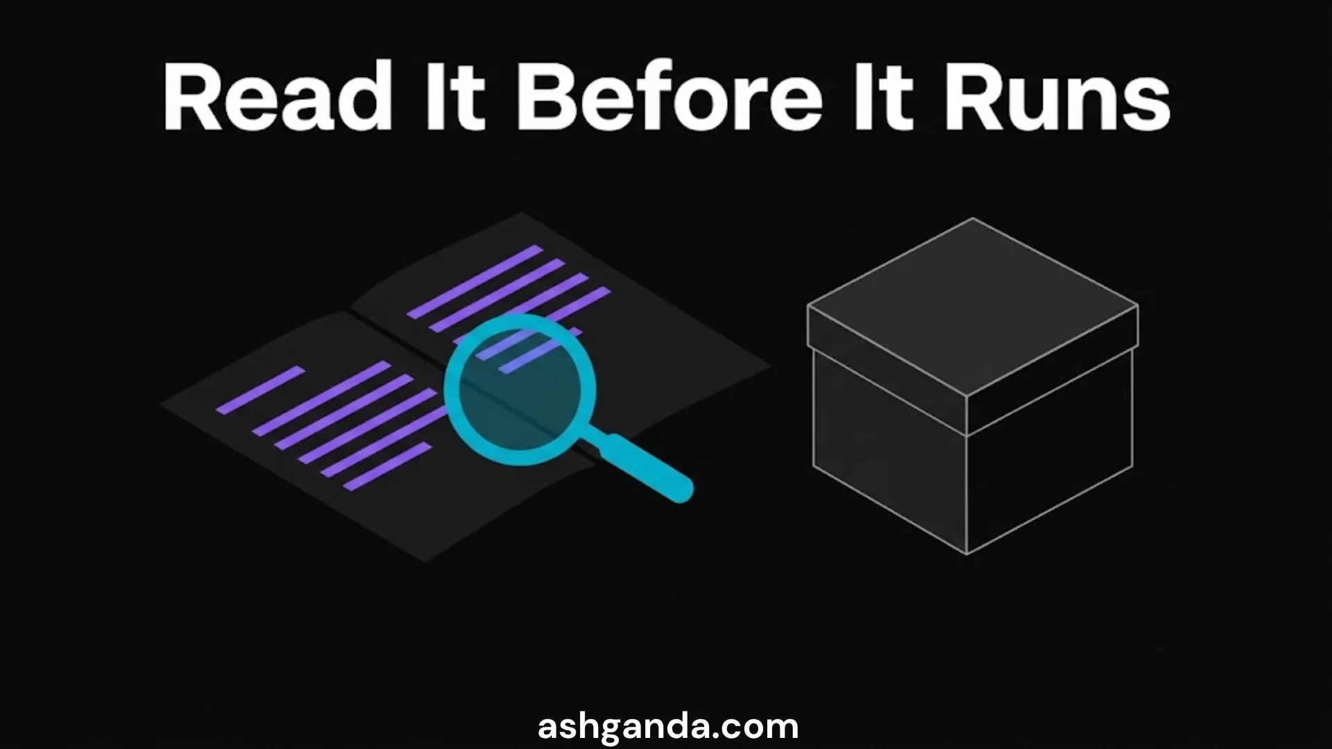 Read it before it runs: an auditable plan against a closed box